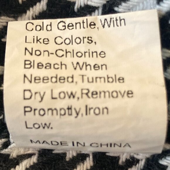 Shein SZ8/10 Houndstooth longline button front shirt or shacket essential office - Picture 12 of 12